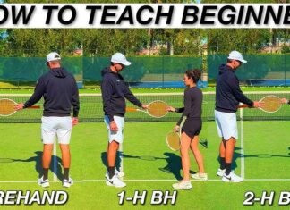 What to Expect in Your First Tennis Lesson (Beginner Prep Guide) first tennis lesson on court for beginners