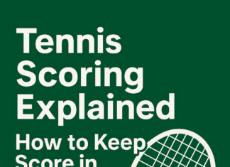 How to Keep Score in Tennis (Points → Game → Set → Match) Tennis scoring explained cover image showing how to keep score in tennis for beginners