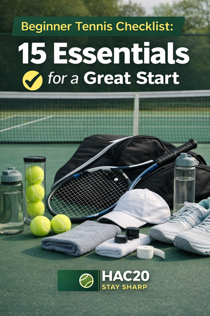 Beginner Tennis Checklist Beginner tennis checklist