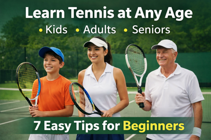 learn tennis at any age guide