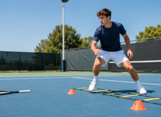 Beginner Footwork Drills to Improve Speed & Balance Tennis footwork drills for beginners on an outdoor court