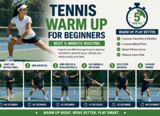 Best Tennis Warm-Up Routine for Beginners (5-Minute Guide) tennis warm up beginners 5 minute routine