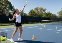 Serve Practice Drills for Beginners (No Coach Needed) Tennis serve drills for beginners practicing serve toss and target accuracy on court
