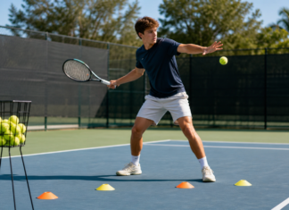 Solo Tennis Practice Techniques to Improve Your Technique Faster solo tennis practice drills on a tennis court