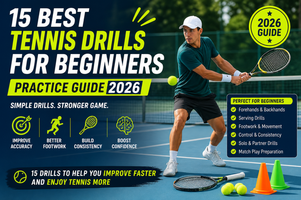 tennis drills for beginners practice guide 2026